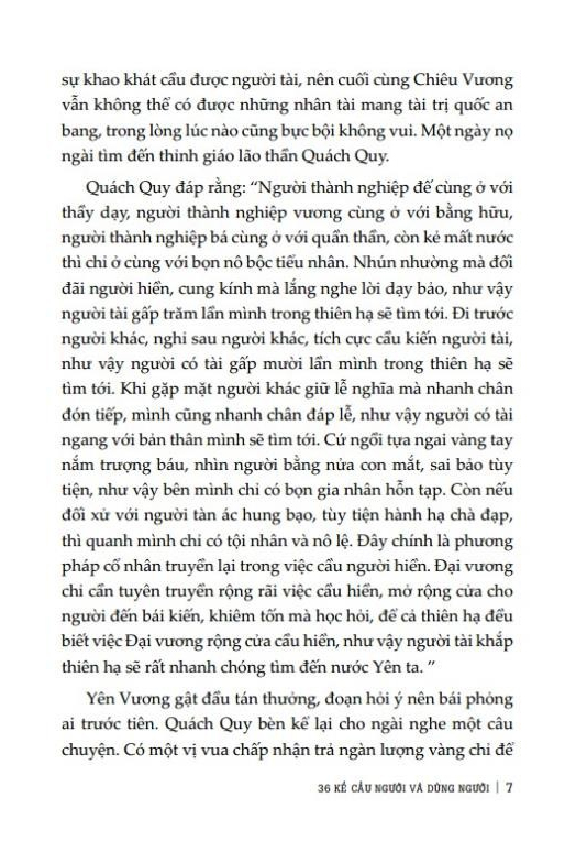 businessbooks bí quyết để thành công: 36 kế cầu người và dùng người (tái bản) - bìa mềm - Ảnh 7