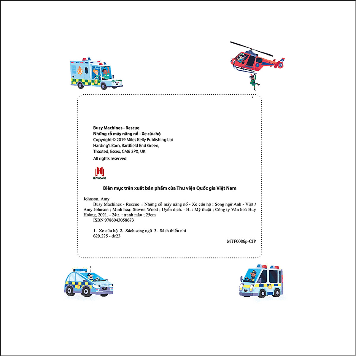 busy machines - rescue: những cỗ máy năng nổ - xe cứu hộ (song ngữ anh - việt) - Ảnh 3