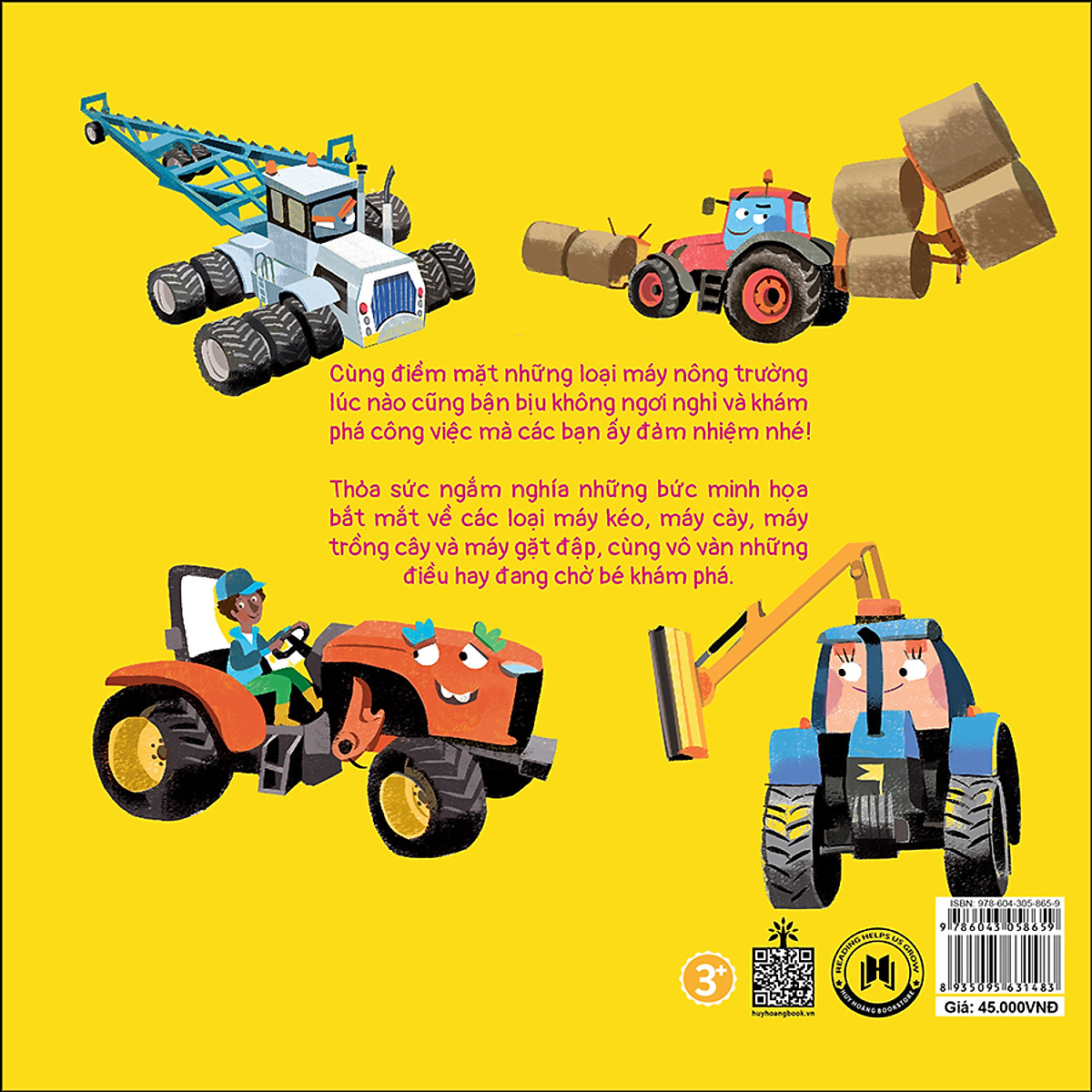 busy machines - tractors: những cỗ máy năng nổ - máy kéo (song ngữ anh - việt) - Ảnh 5