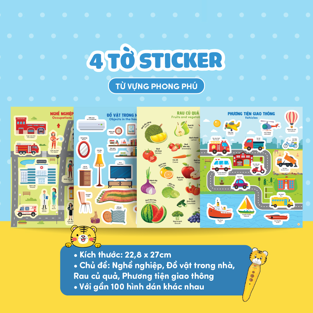 Bút Chấm Đọc-Học Tiếng Anh Tân Việt - Cô Gia Sư Tiếng Anh Bản Xứ Tại Nhà - Phiên Bản Ngỗng Mẹ (Dành Cho Trẻ Từ 0 Đến 6 Tuổi) - Tặng Kèm Sách Tỏa Sáng Trong Đêm - Chúc Ngủ Ngon Ông Già Noel - Ảnh 7