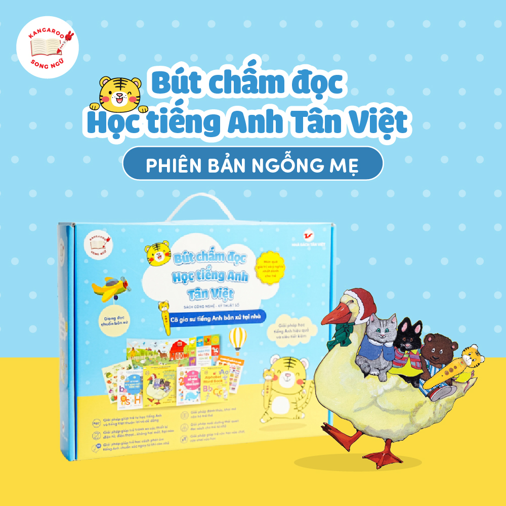 Bút Chấm Đọc-Học Tiếng Anh Tân Việt - Cô Gia Sư Tiếng Anh Bản Xứ Tại Nhà - Phiên Bản Ngỗng Mẹ (Dành Cho Trẻ Từ 0 Đến 6 Tuổi) - Tặng Kèm Thẻ Học Thông Minh Ngẫu Nhiên - Ảnh 2