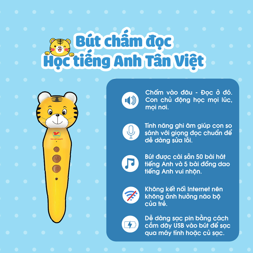 Bút Chấm Đọc-Học Tiếng Anh Tân Việt - Cô Gia Sư Tiếng Anh Bản Xứ Tại Nhà - Phiên Bản Ngỗng Mẹ (Dành Cho Trẻ Từ 0 Đến 6 Tuổi) - Tặng Kèm Thẻ Học Thông Minh Ngẫu Nhiên - Ảnh 6