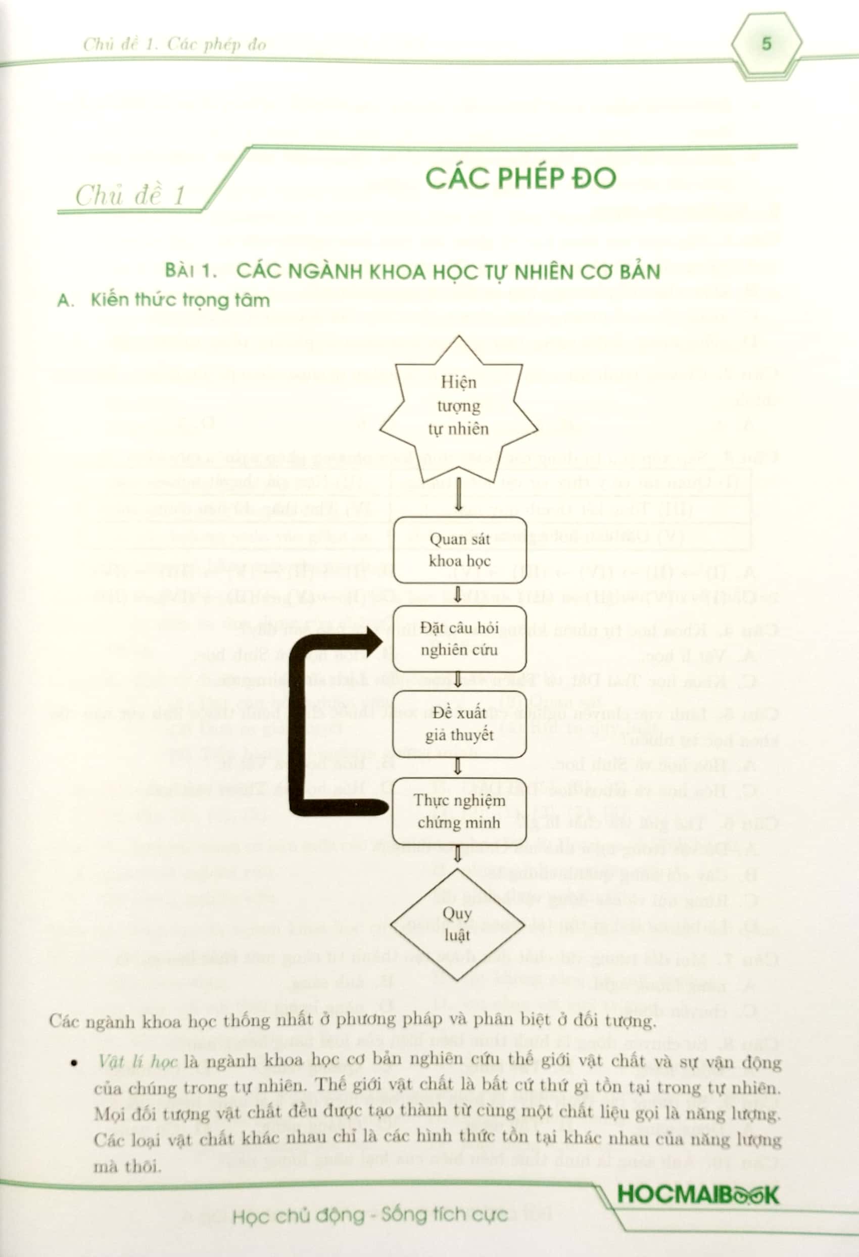 bứt phá 9+ môn khoa học tự nhiên lớp 6 (kiến thức trọng tâm chương trình mới) - Ảnh 5