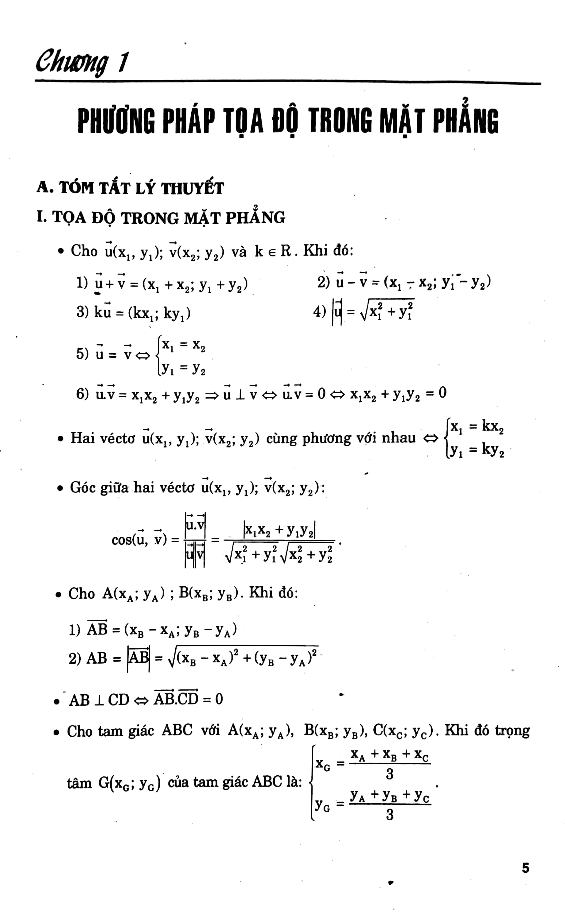 các chuyên đề hình học trọng điểm 10-11-12 - Ảnh 2