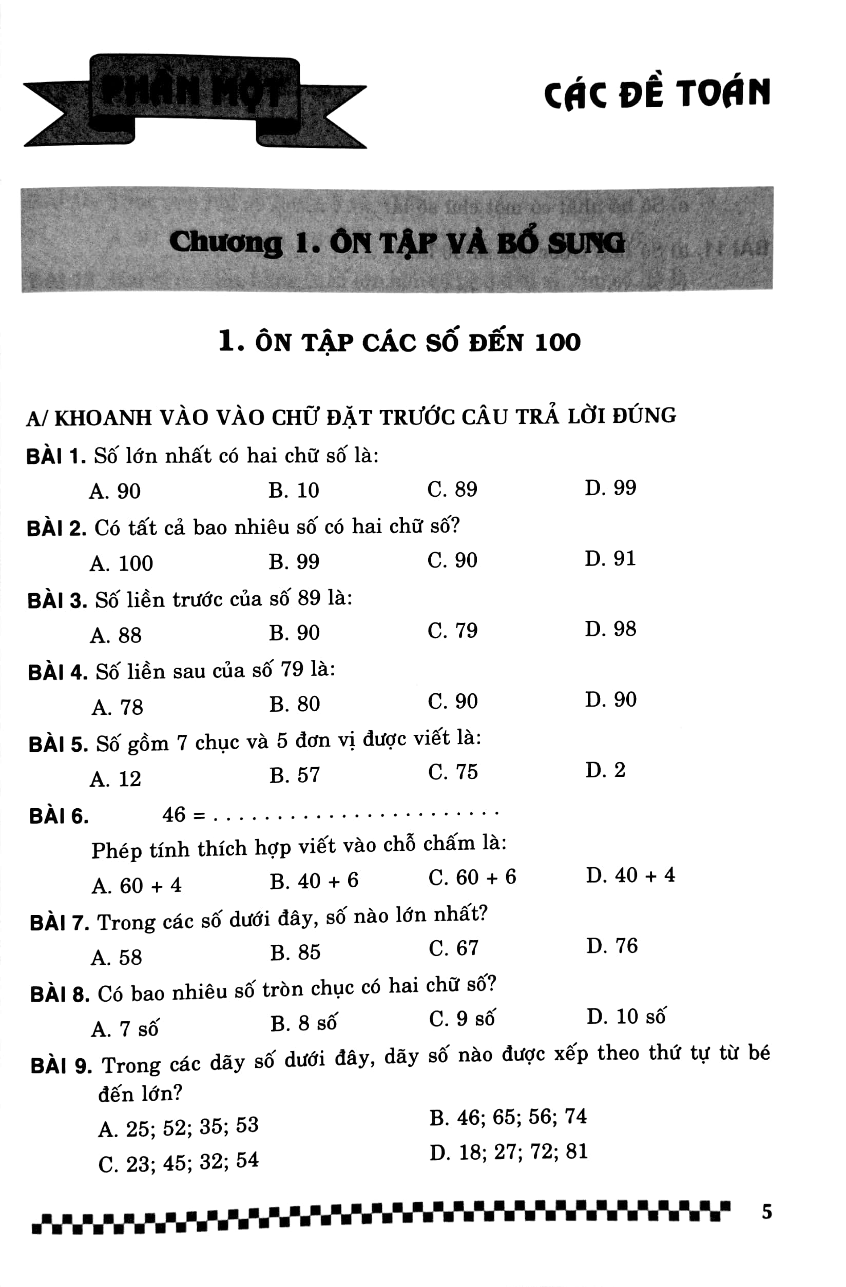 các dạng bài tập trắc nghiệm toán 2 (theo chương trình giáo dục phổ thông mới) - Ảnh 5