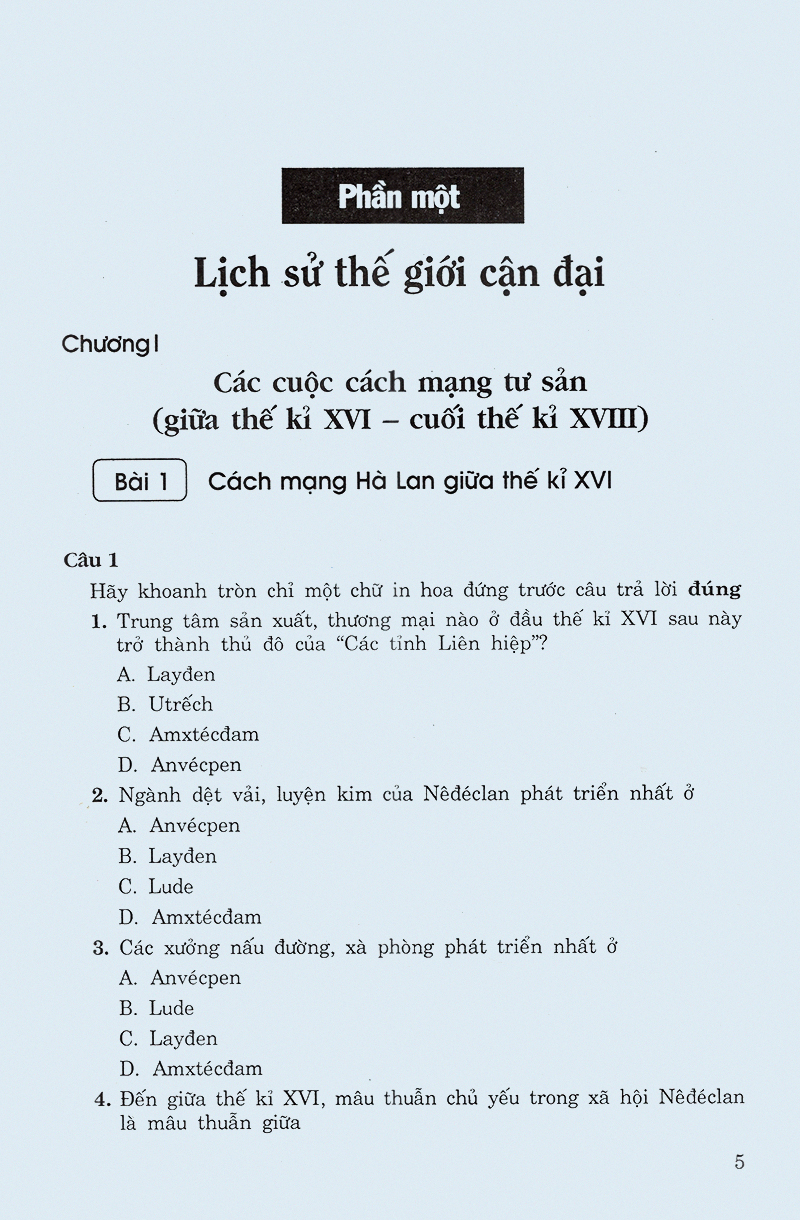 các dạng câu hỏi và bài tập trắc nghiệm lịch sử lớp 11 - Ảnh 3