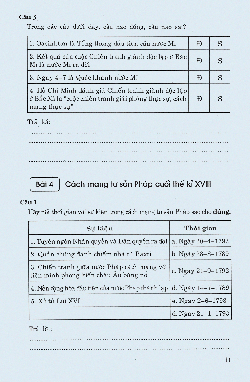 các dạng câu hỏi và bài tập trắc nghiệm lịch sử lớp 11 - Ảnh 9