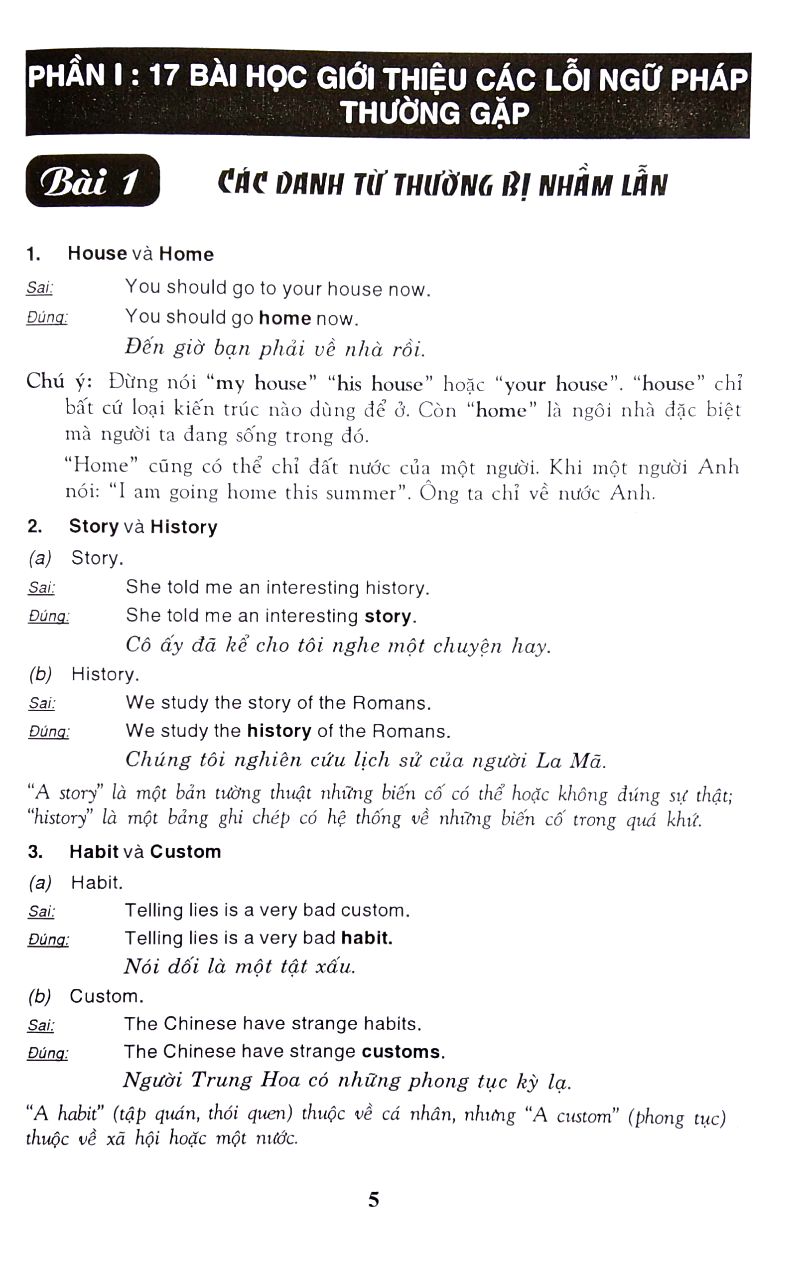 các lỗi thường gặp trong tiếng anh - common mistakes in english - Ảnh 5