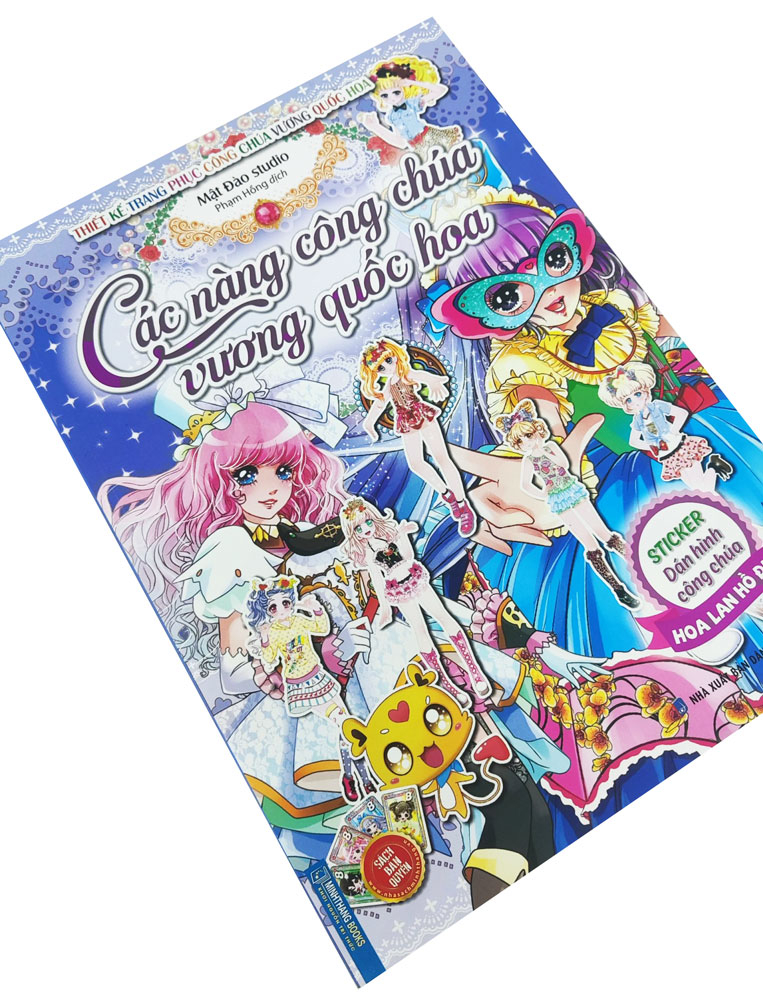 các nàng công chúa vương quốc hoa - sticker dán hình công chúa hoa lan hồ điệp - Ảnh 3