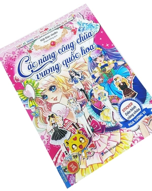 các nàng công chúa vương quốc hoa - sticker dán hình công chúa hoa lan tường vi - Ảnh 3