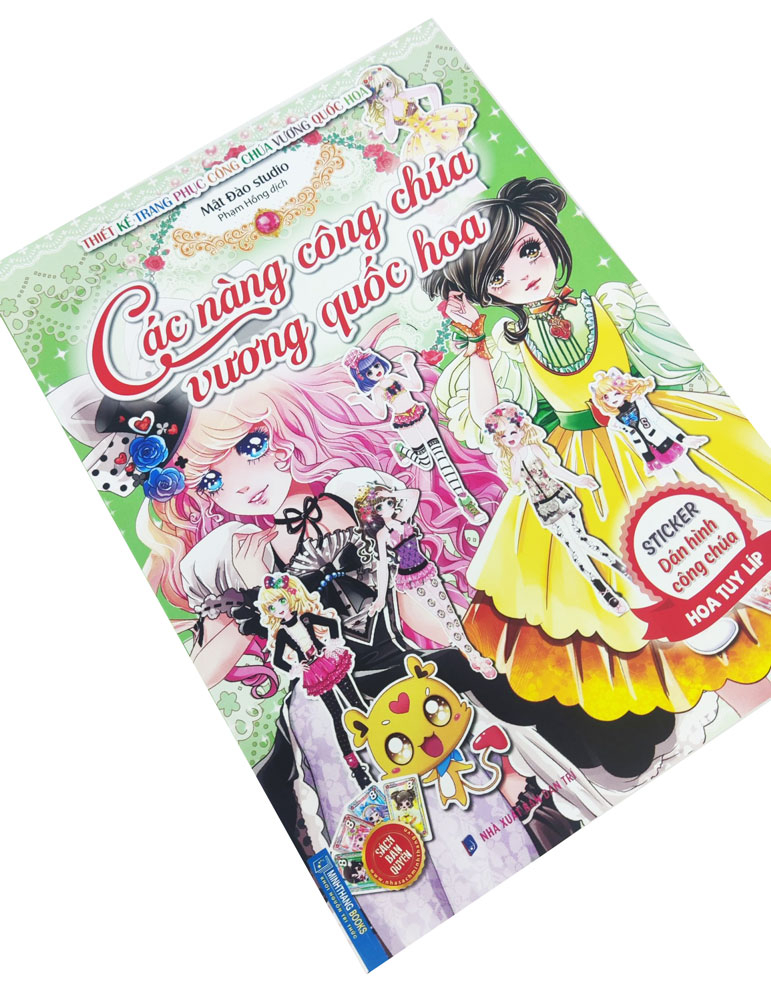 các nàng công chúa vương quốc hoa - sticker dán hình công chúa hoa tuy líp - Ảnh 3