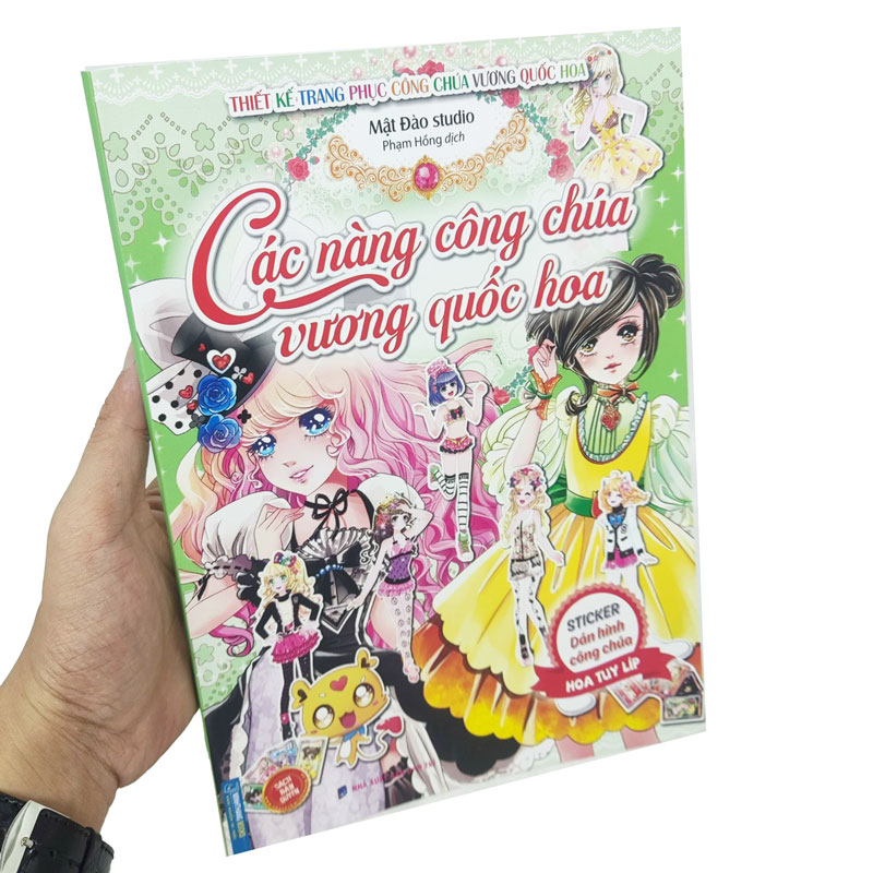 các nàng công chúa vương quốc hoa - sticker dán hình công chúa hoa tuy líp - Ảnh 4