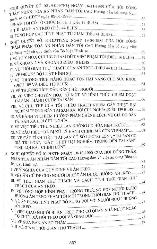 các nghị quyết của hội đồng thẩm phán tòa án nhân dân tối cao về hình sự và tố tụng hình sự từ năm 1986 đến năm 2024 - Ảnh 3