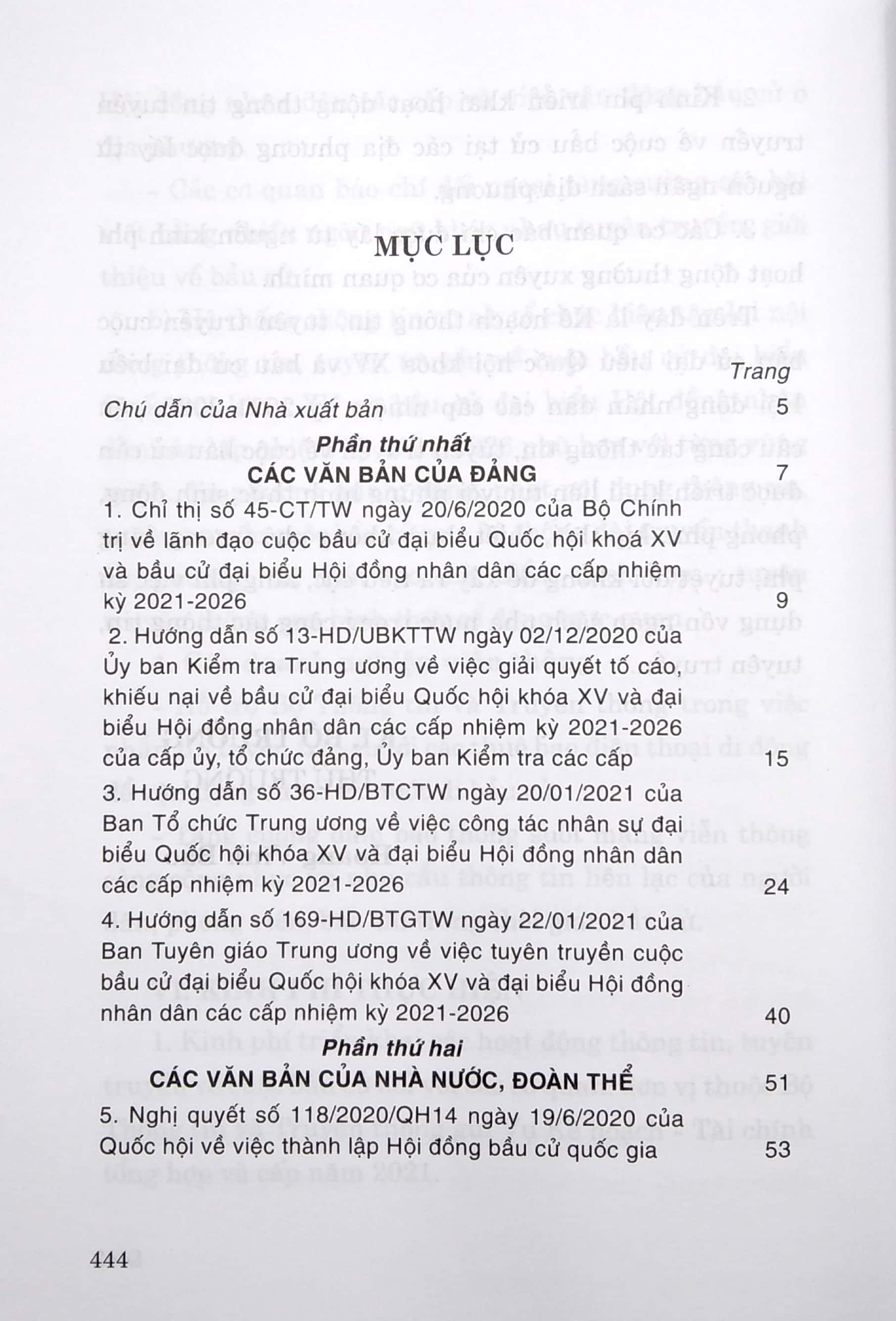 các văn bản chỉ đạo, hướng dẫn bầu cử đại biểu quốc hội khóa xv và đại biểu hội đồng nhân dân các cấp nhiệm kỳ 2021-2026 - Ảnh 3