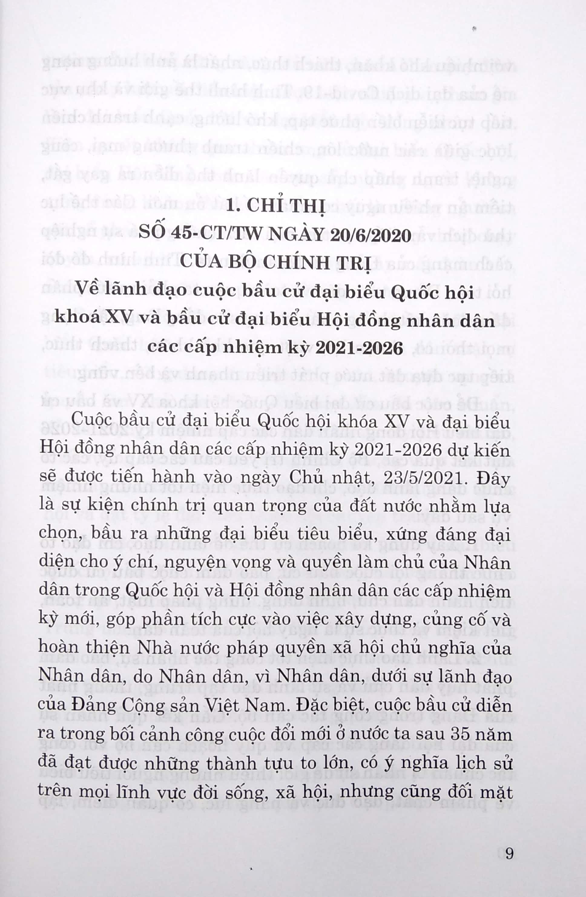 các văn bản chỉ đạo, hướng dẫn bầu cử đại biểu quốc hội khóa xv và đại biểu hội đồng nhân dân các cấp nhiệm kỳ 2021-2026 - Ảnh 4