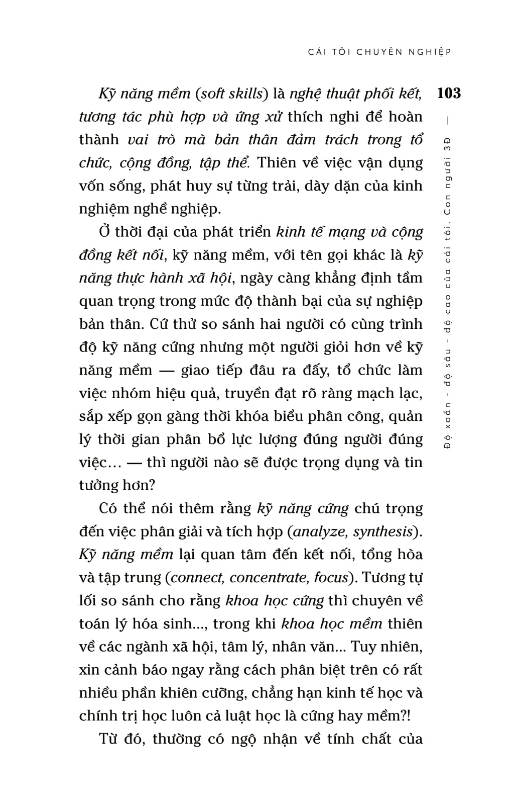 cái tôi chuyên nghiệp - độ xoắn-độ sâu-độ cao của cái tôi - con người 3đ - Ảnh 13