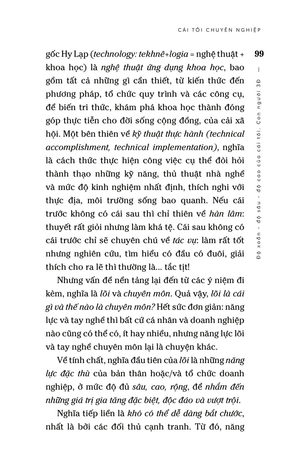 cái tôi chuyên nghiệp - độ xoắn-độ sâu-độ cao của cái tôi - con người 3đ - Ảnh 9
