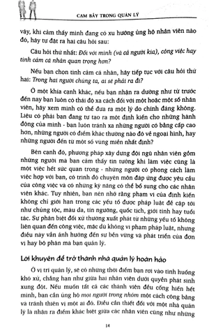 cạm bẫy trong quản lý - Ảnh 7