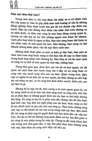 cạm bẫy trong quản lý - Ảnh 9