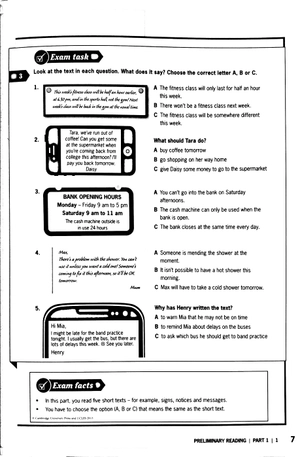 cam english exam booster for preliminary and preliminary for schools w/o ans key w audio - Ảnh 5
