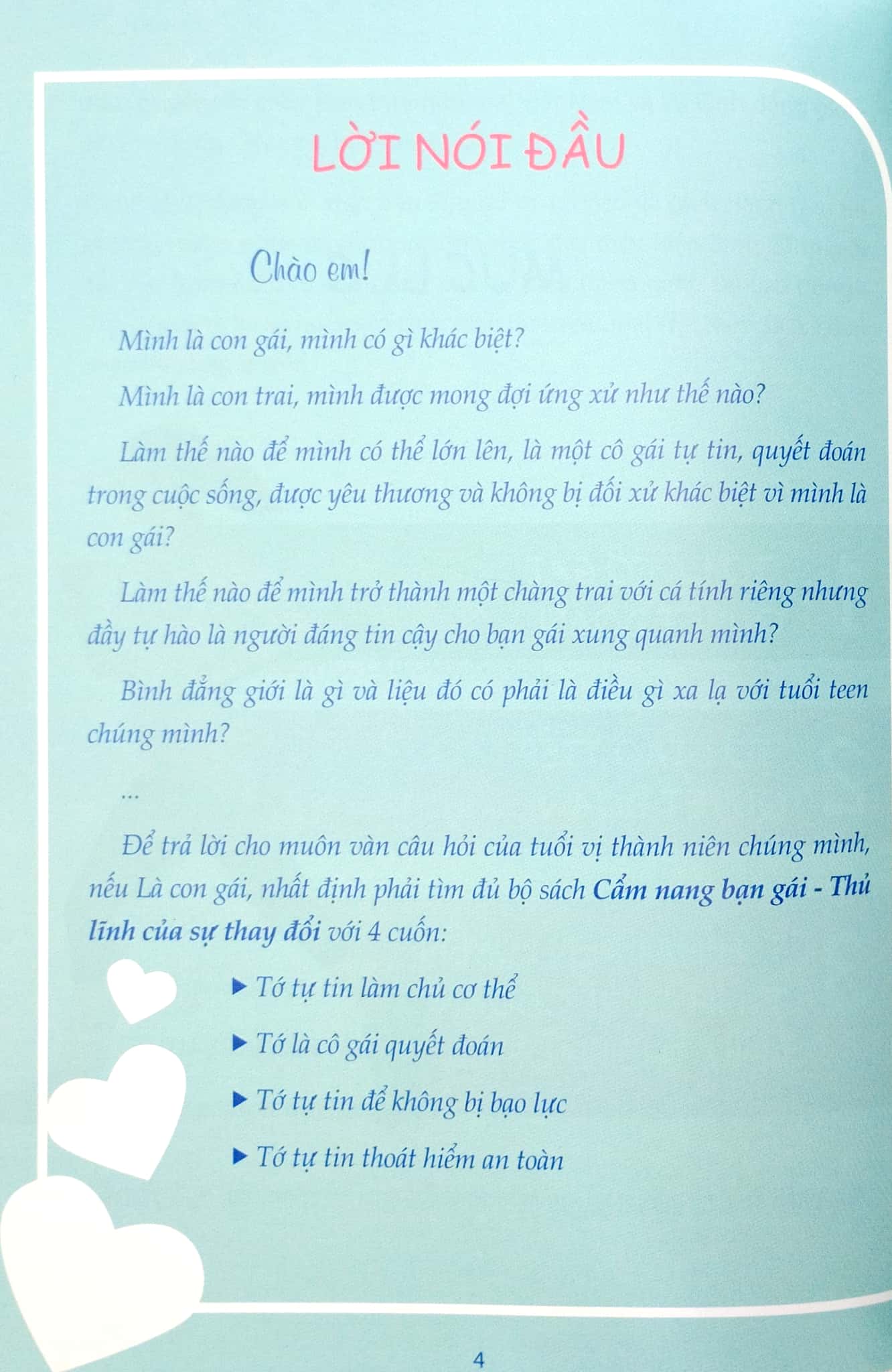 cẩm nang bạn gái - thủ lĩnh của sự thay đổi - tớ là cô gái quyết đoán (tái bản 2022) - Ảnh 4
