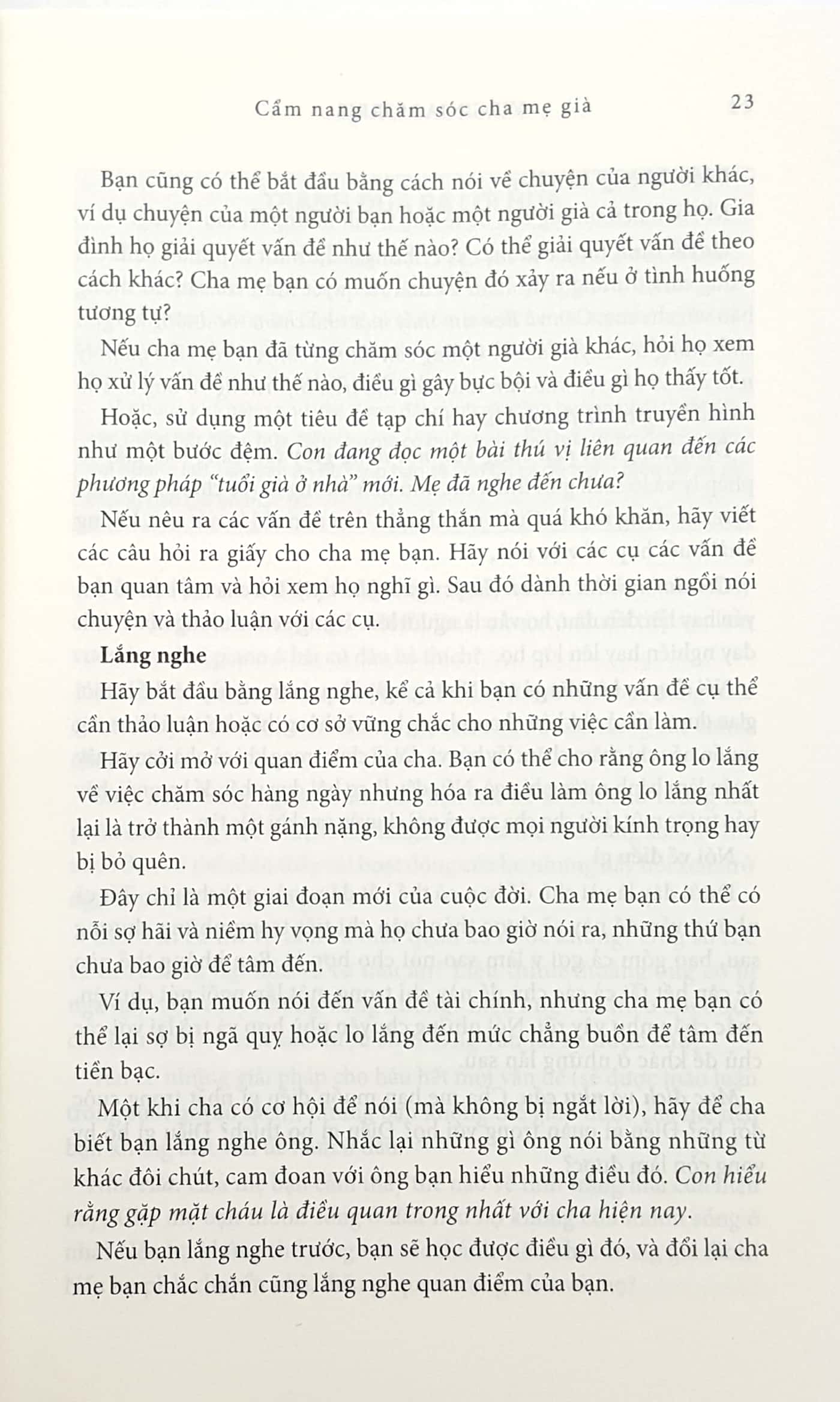 cẩm nang chăm sóc cha mẹ già - Ảnh 11