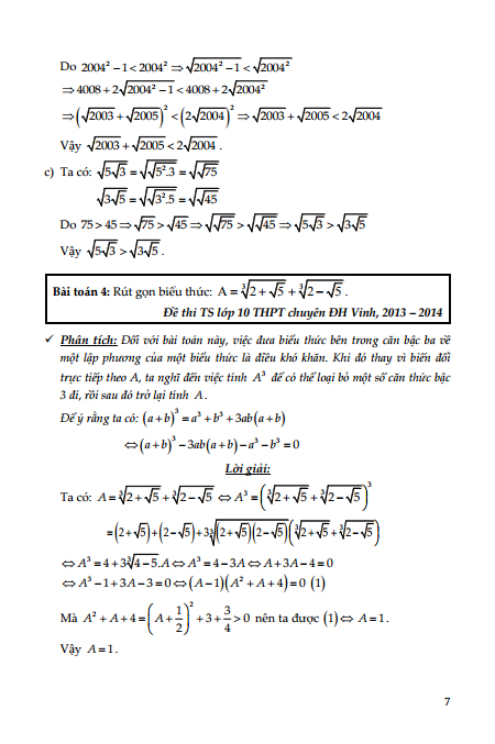 cẩm nang chinh phục kì thi lớp 10 - đại số - Ảnh 7