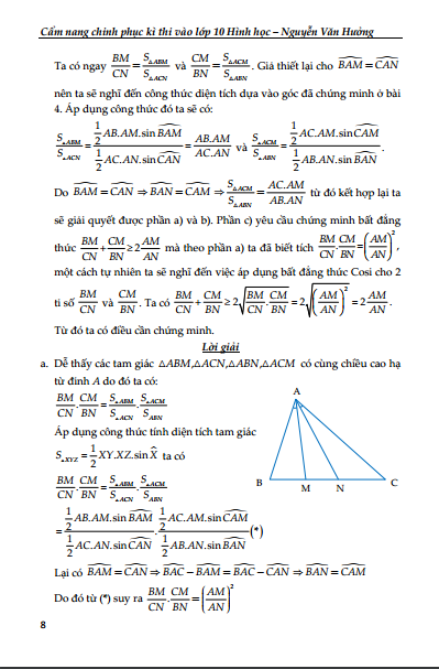 cẩm nang chinh phục kì thi lớp 10 - hình học - Ảnh 9
