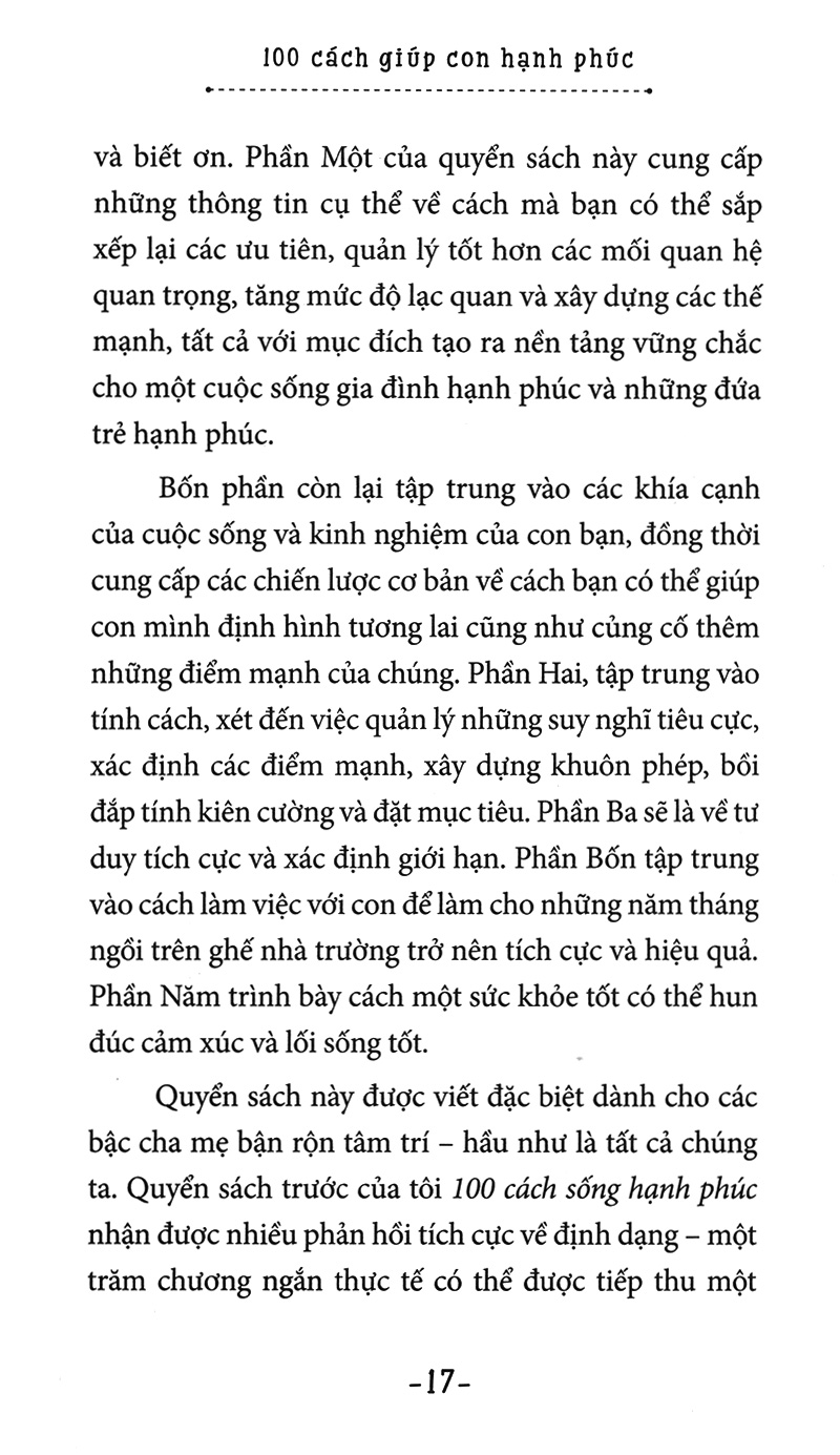 cẩm nang cho cha mẹ bận rộn - 100 cách giúp con hạnh phúc - Ảnh 7