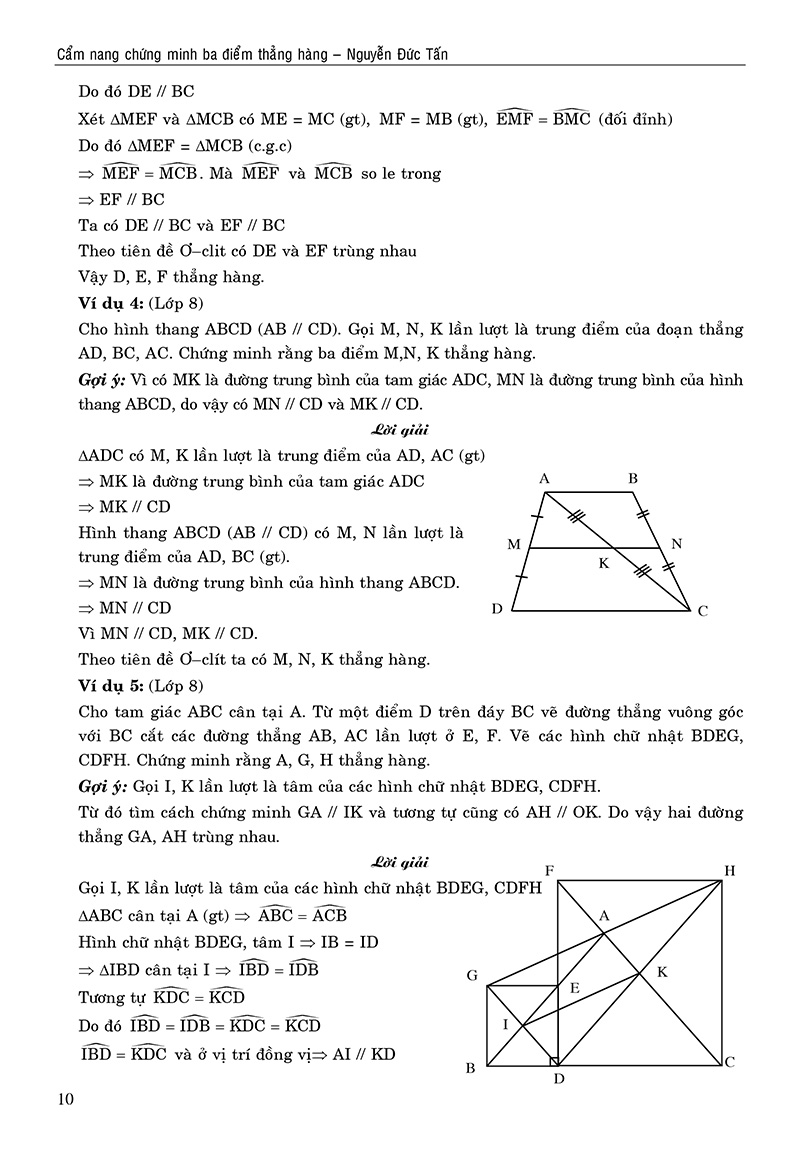 cẩm nang chứng minh ba điểm thẳng hàng - Ảnh 10