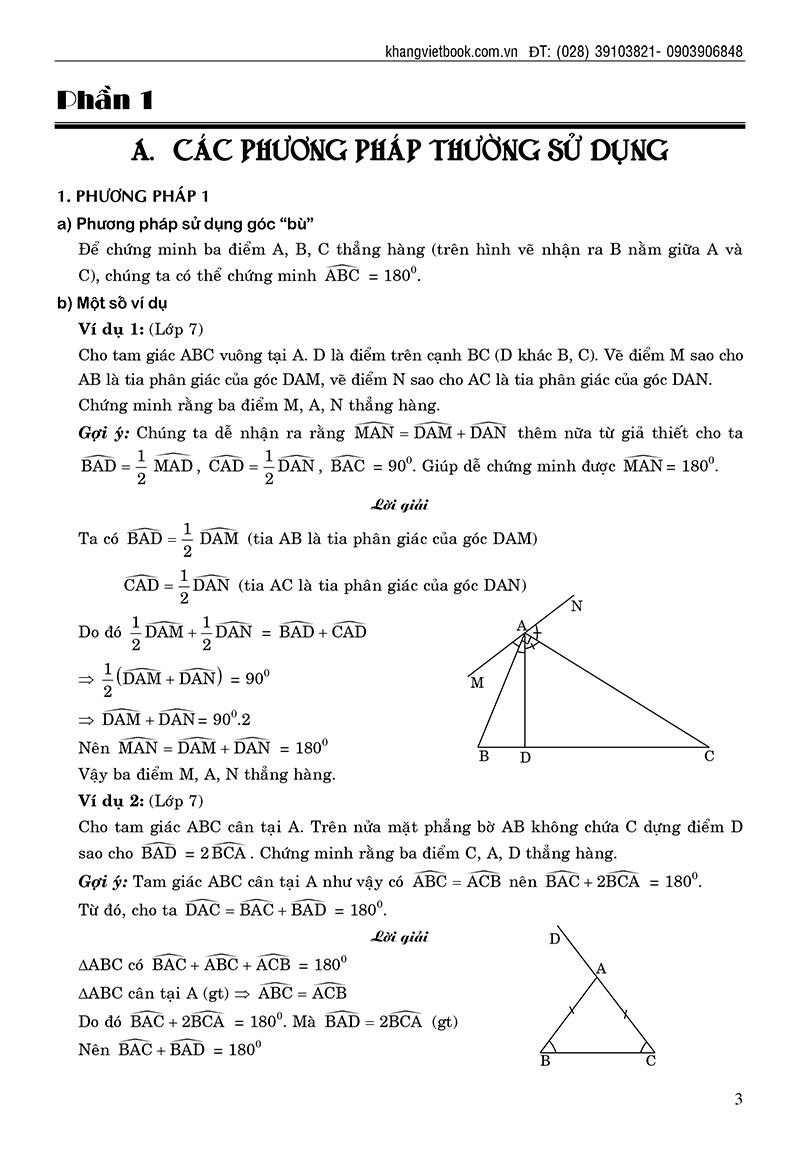 cẩm nang chứng minh ba điểm thẳng hàng - Ảnh 3