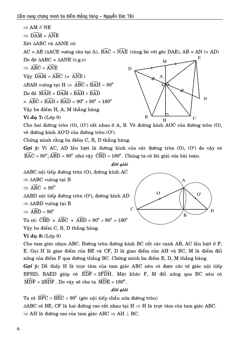 cẩm nang chứng minh ba điểm thẳng hàng - Ảnh 6