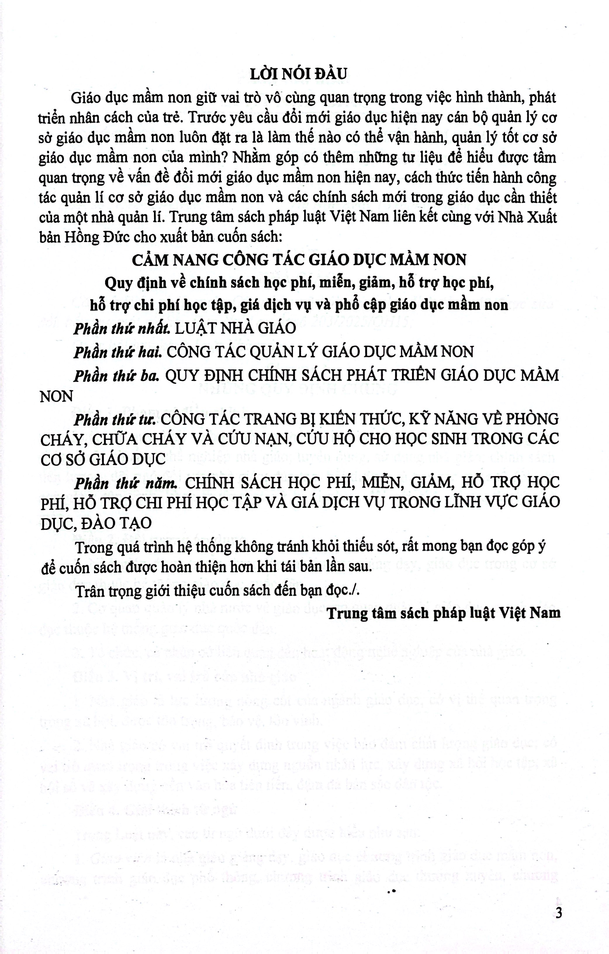 Cẩm Nang Công Tác Giáo Dục Mầm Non - Các Quy Định Về Chính Sách Học Phí, Miễn, Giảm, Hỗ Trợ Học Phí, Hỗ Trợ Chi Phí Học Tập, Giá Dịch Vụ Và Phổ Cập Giáo Dục Mầm Non - Ảnh 3
