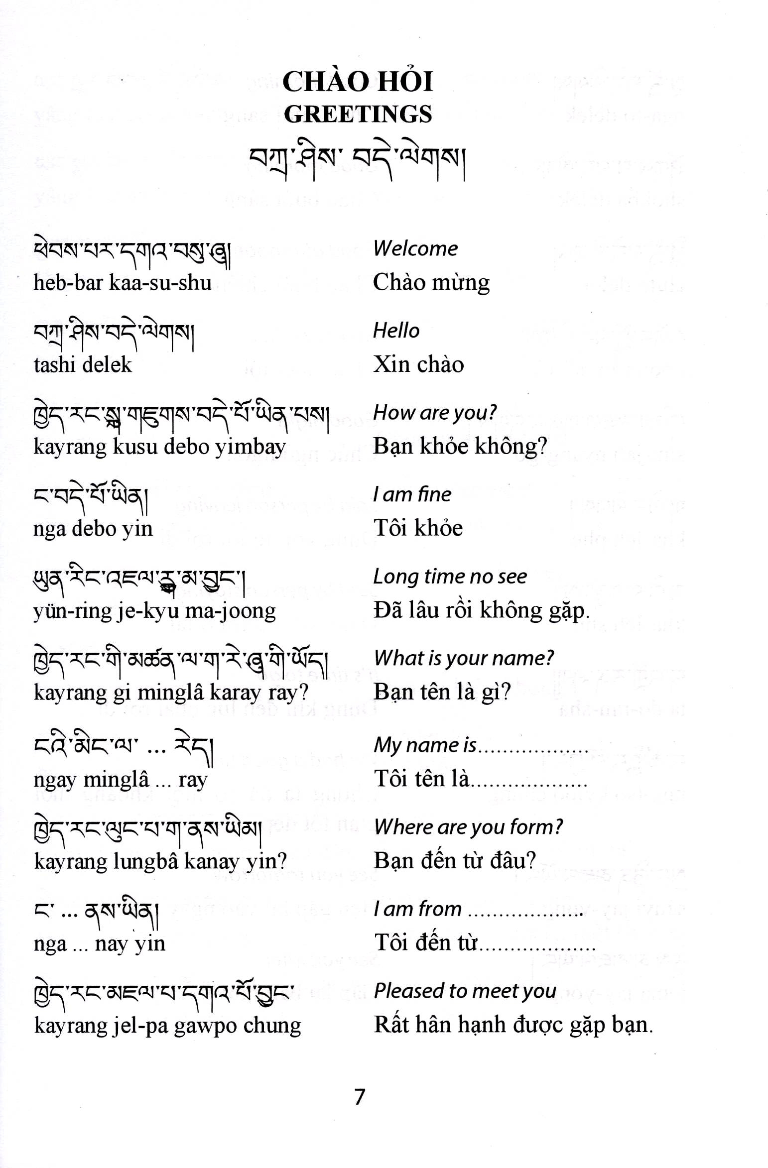 cẩm nang giao tiếp tạng - anh - việt - Ảnh 3