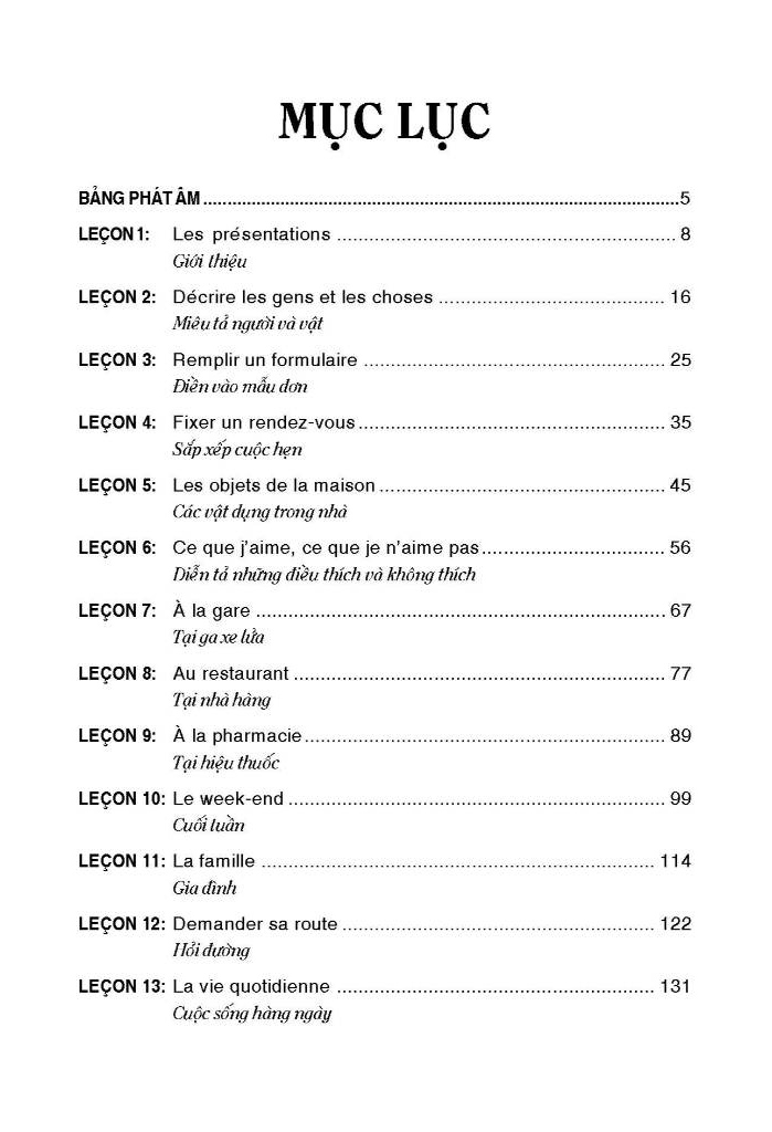 cẩm nang hướng dẫn tự học tiếng pháp - trình độ sơ cấp-trung cấp - Ảnh 4