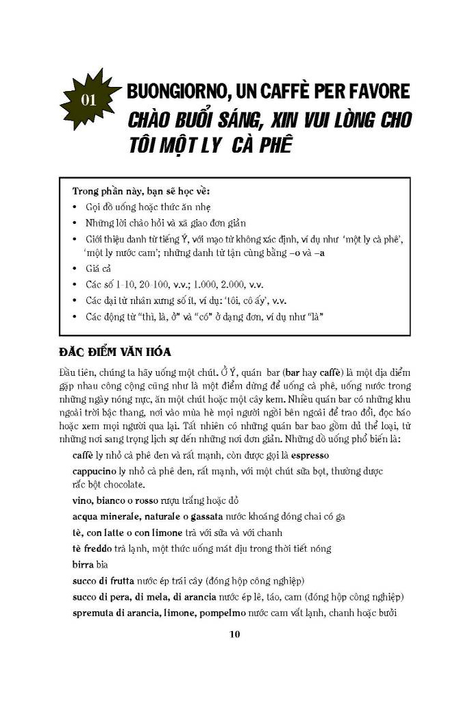 cẩm nang hướng dẫn tự học tiếng ý - trình độ sơ cấp-trung cấp - Ảnh 7