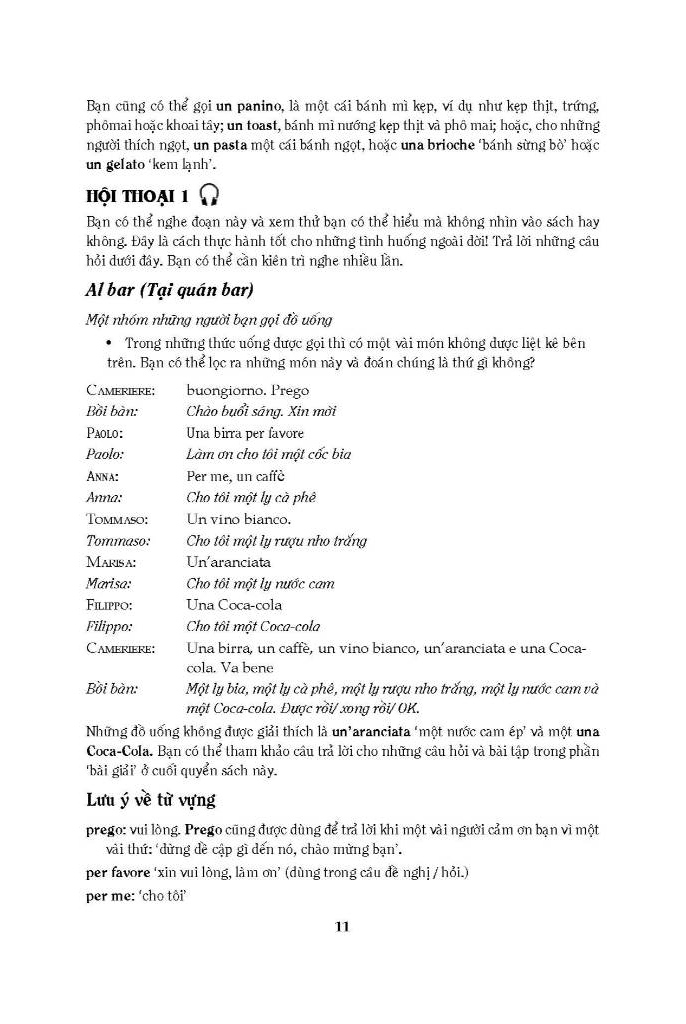 cẩm nang hướng dẫn tự học tiếng ý - trình độ sơ cấp-trung cấp - Ảnh 8