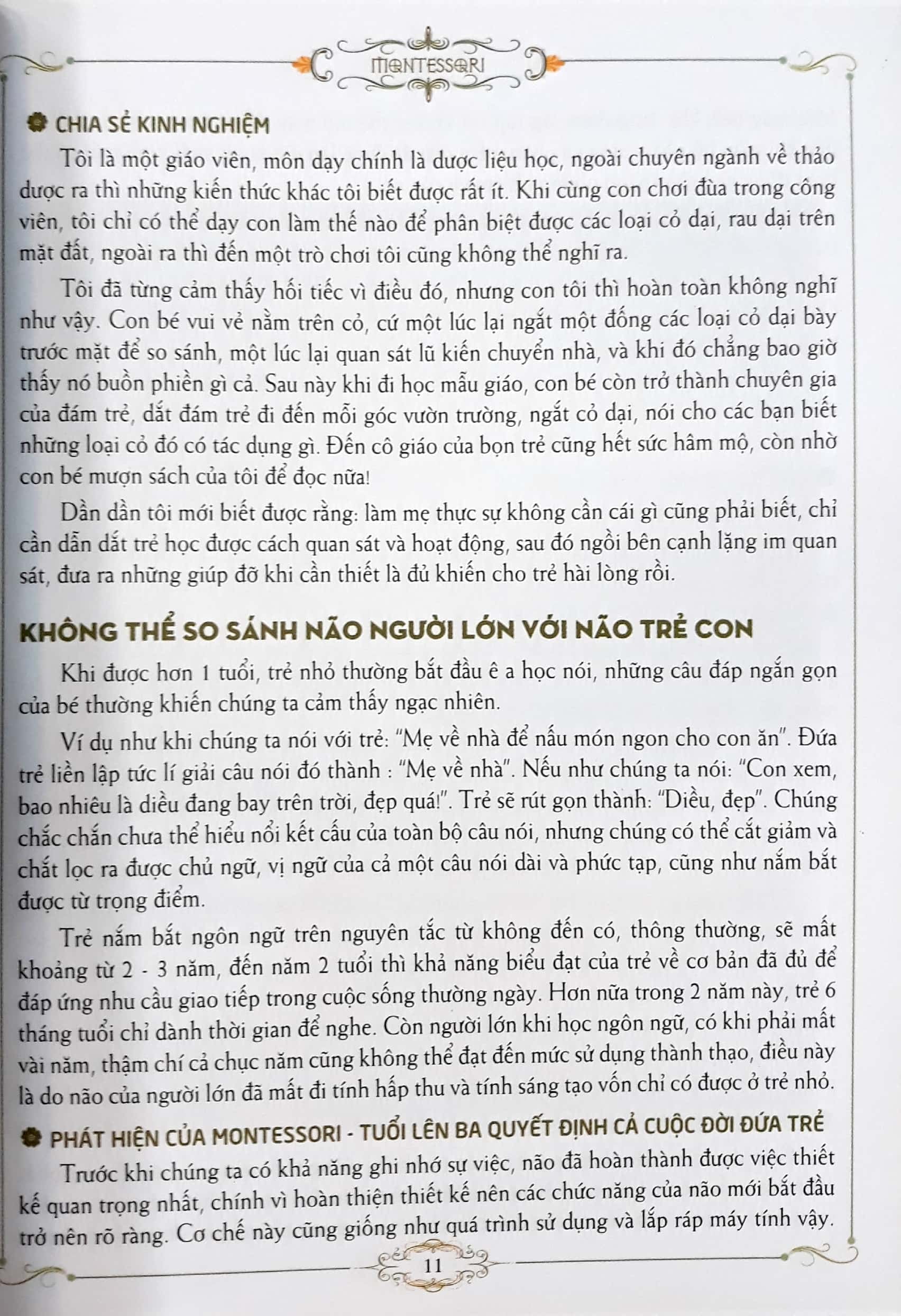 cẩm nang nuôi dạy con theo phương pháp montessori - Ảnh 8