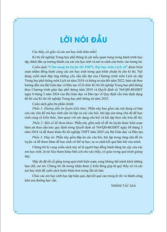 Câm Nang Ôn Luyện Thi THPT, Đại Học - Môn Lịch Sử - Ảnh 4