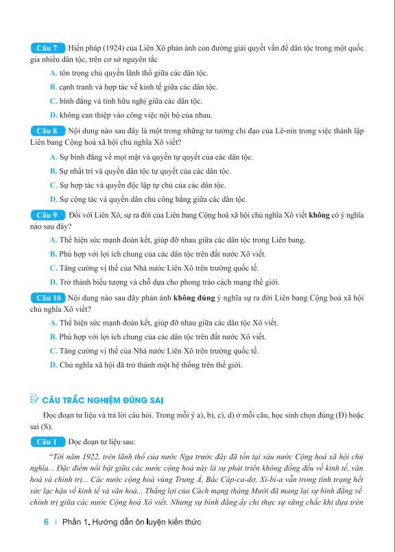 Câm Nang Ôn Luyện Thi THPT, Đại Học - Môn Lịch Sử - Ảnh 8