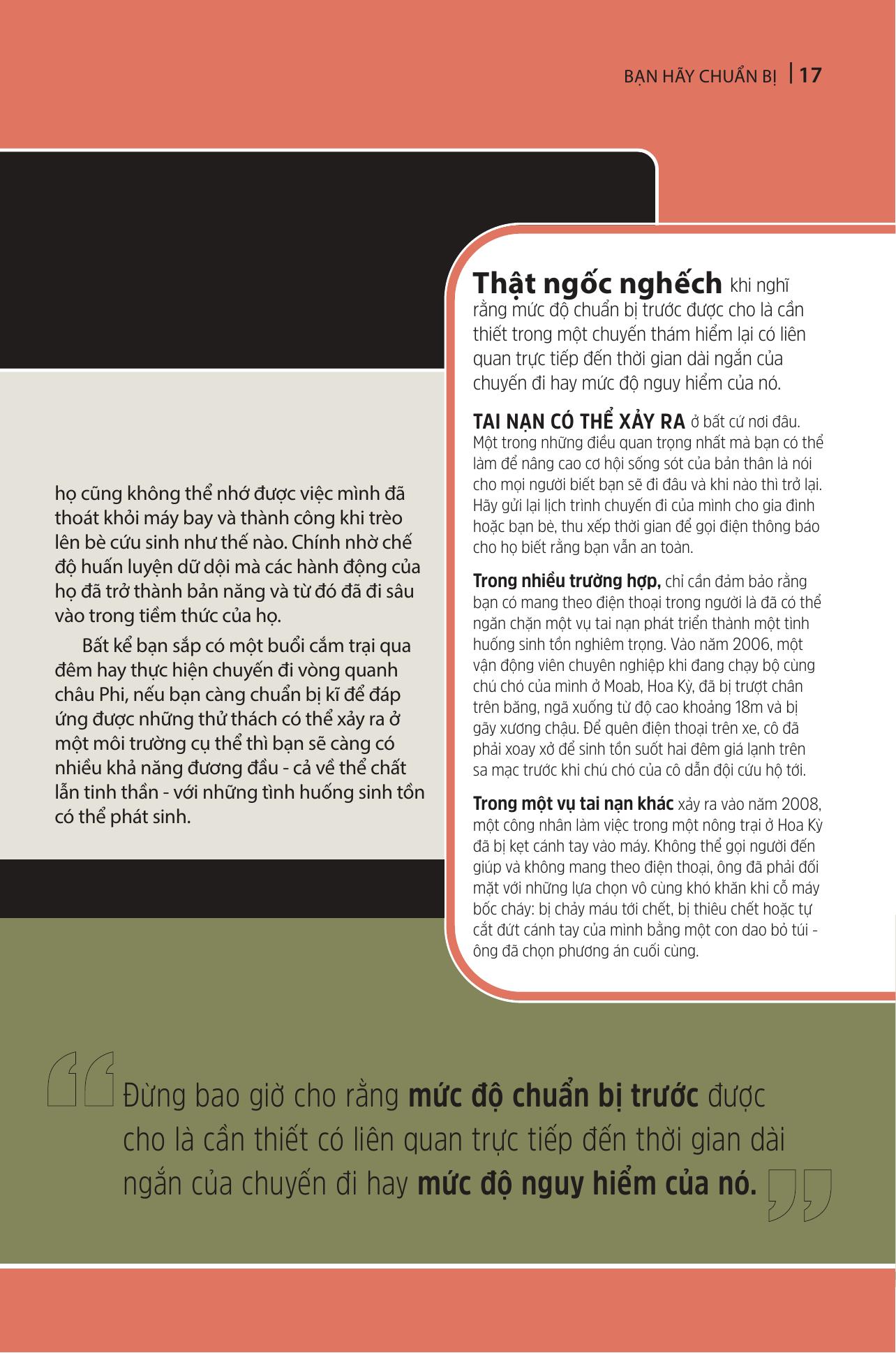 Cẩm Nang Sinh Tồn - Hơn 100 Kỹ Năng Sống Còn Cho Các Cuộc Phiêu Lưu Nơi Hoang Dã - Bìa Cứng - Tặng Kèm Bookmark + Thép Đa Năng + Bảng Kế Hoạch Hành Động Khẩn Cấp - Ảnh 25