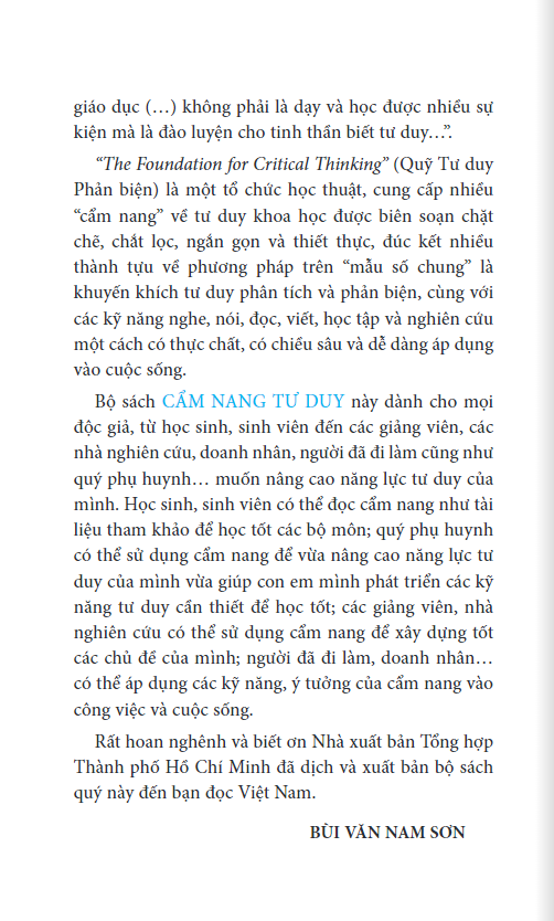 cẩm nang tư duy phản biện - khái niệm và công cụ (tái bản 2023 ) - Ảnh 6