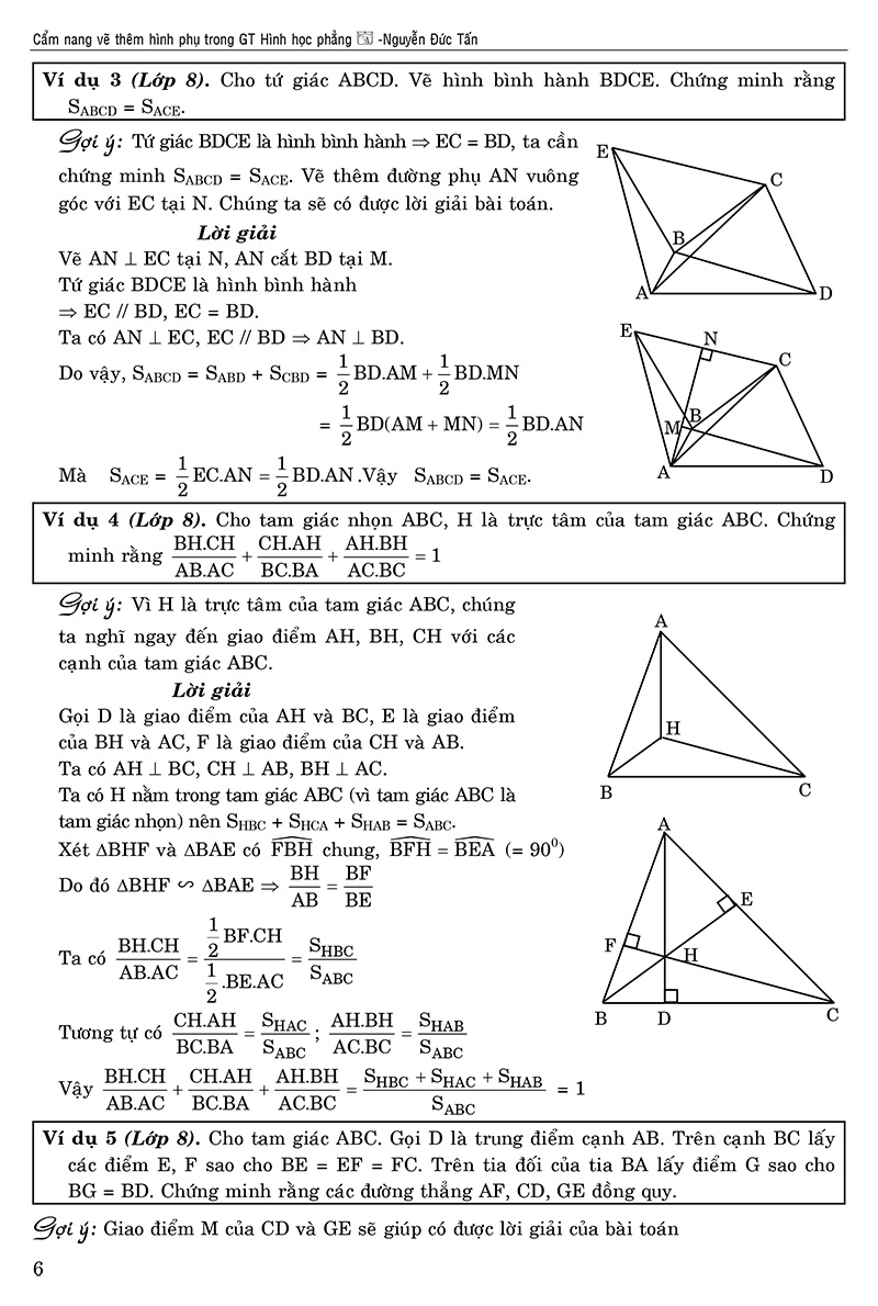 cẩm nang vẽ thêm hình phụ trong giải toán hình học phẳng (tái bản 2020) - Ảnh 4