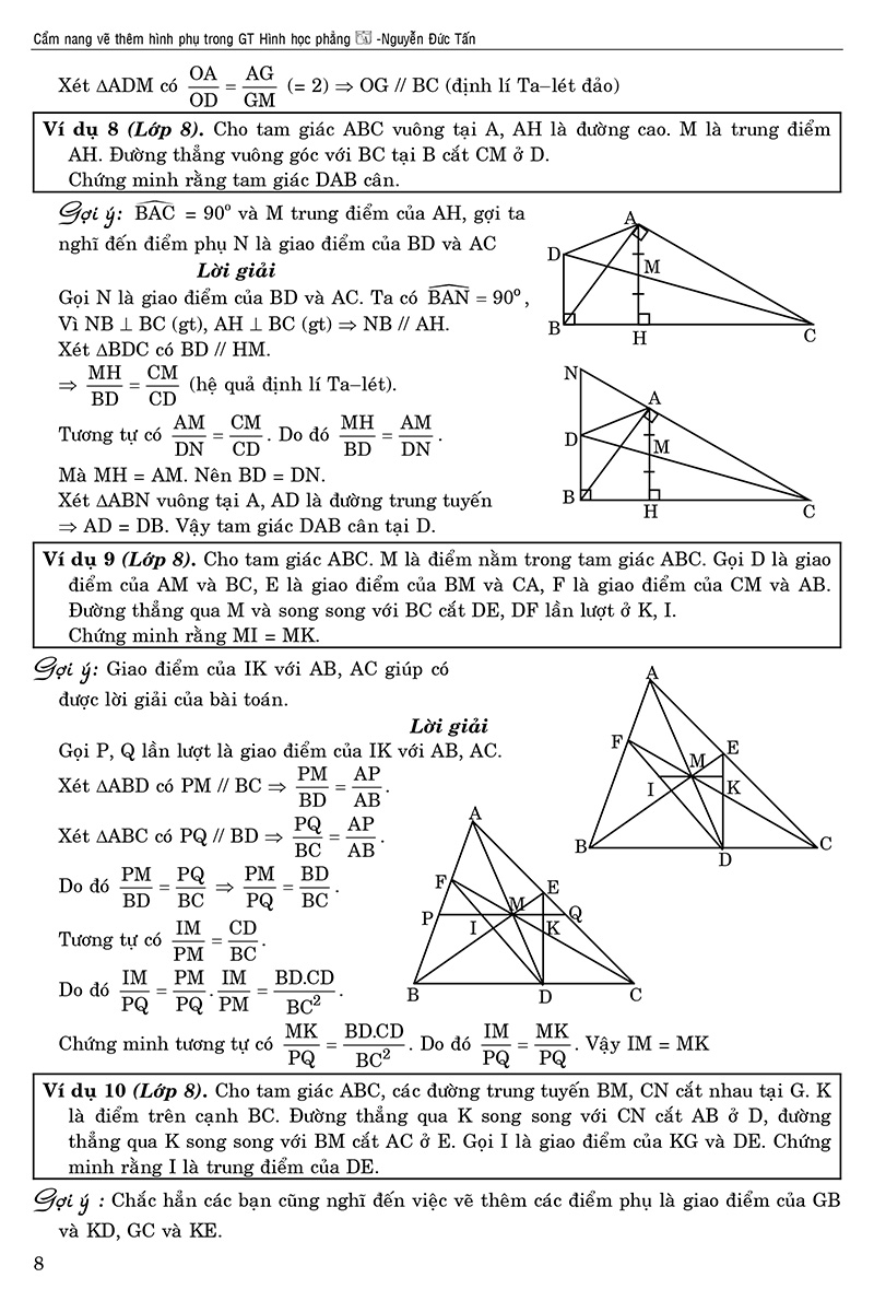 cẩm nang vẽ thêm hình phụ trong giải toán hình học phẳng (tái bản 2020) - Ảnh 6