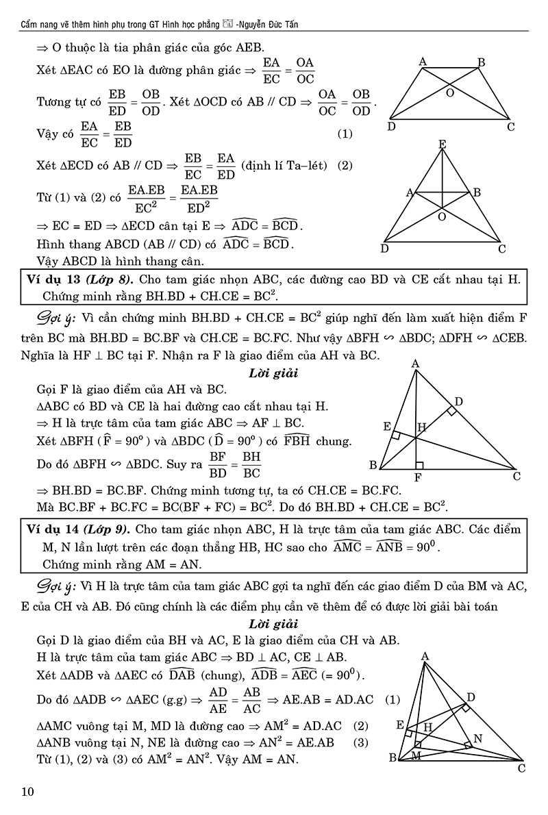 cẩm nang vẽ thêm hình phụ trong giải toán hình học phẳng (tái bản 2020) - Ảnh 8