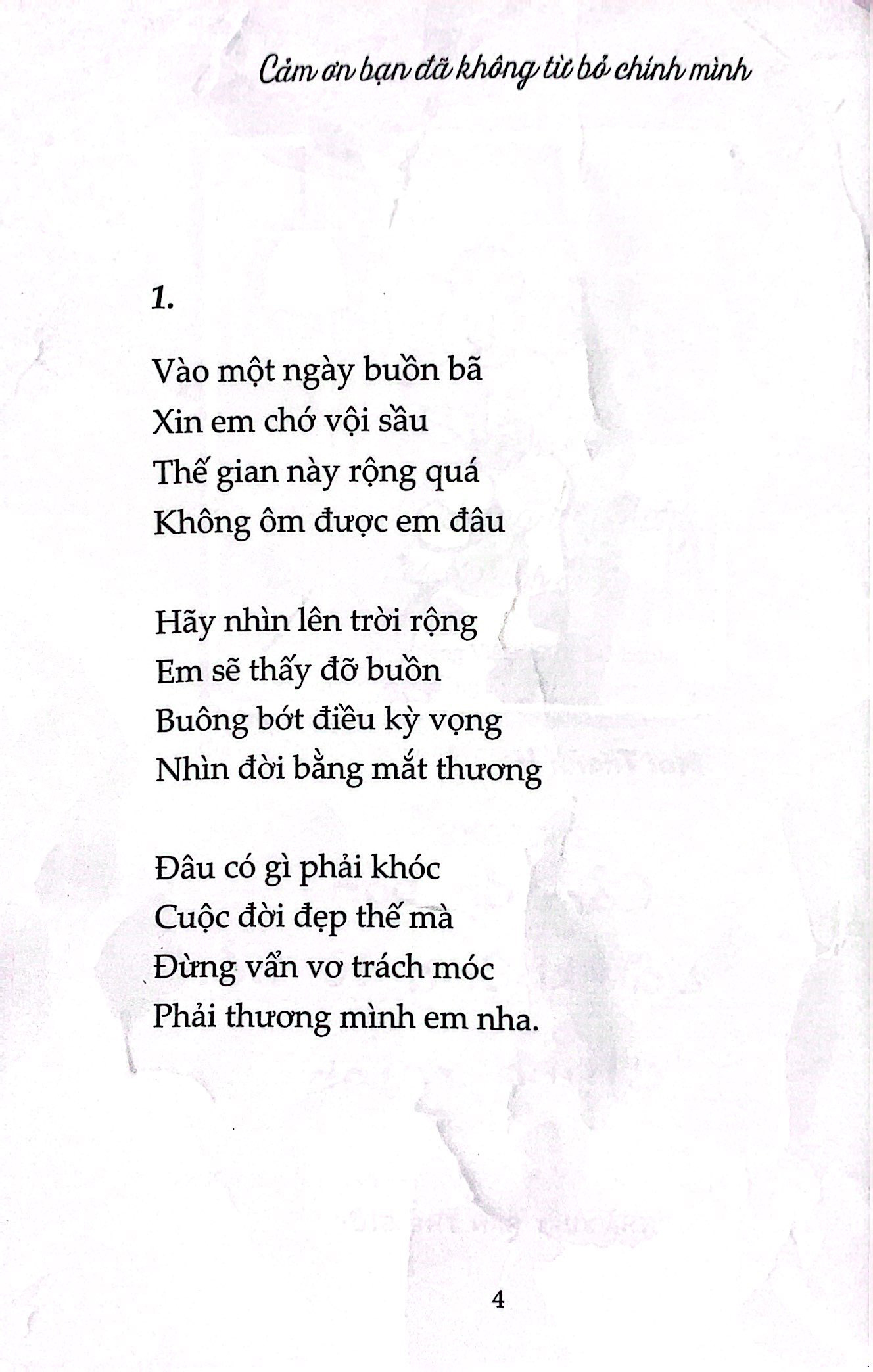cảm ơn bạn đã không từ bỏ chính mình - Ảnh 3