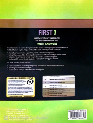 cambridge english first 1 for revised exam from 2015 student's book with answers fahasa edition - Ảnh 11
