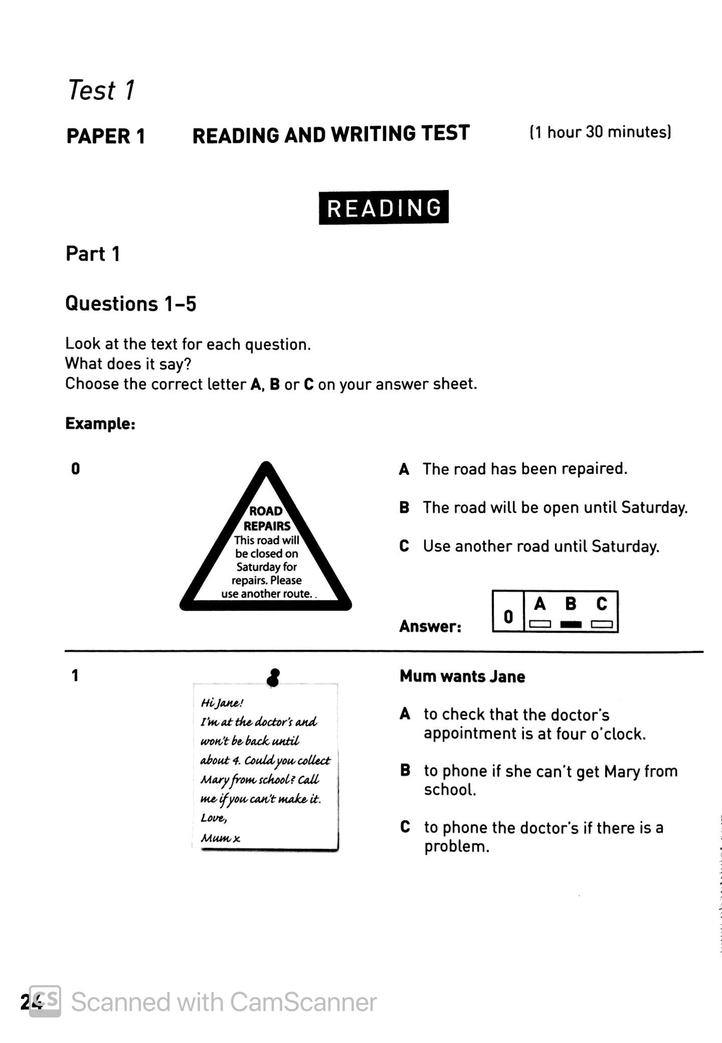 cambridge english preliminary four practice tests (+cd) - Ảnh 7