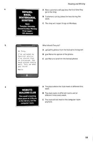 cambridge english qualification - a2 key for school - 8 practice tests - Ảnh 5