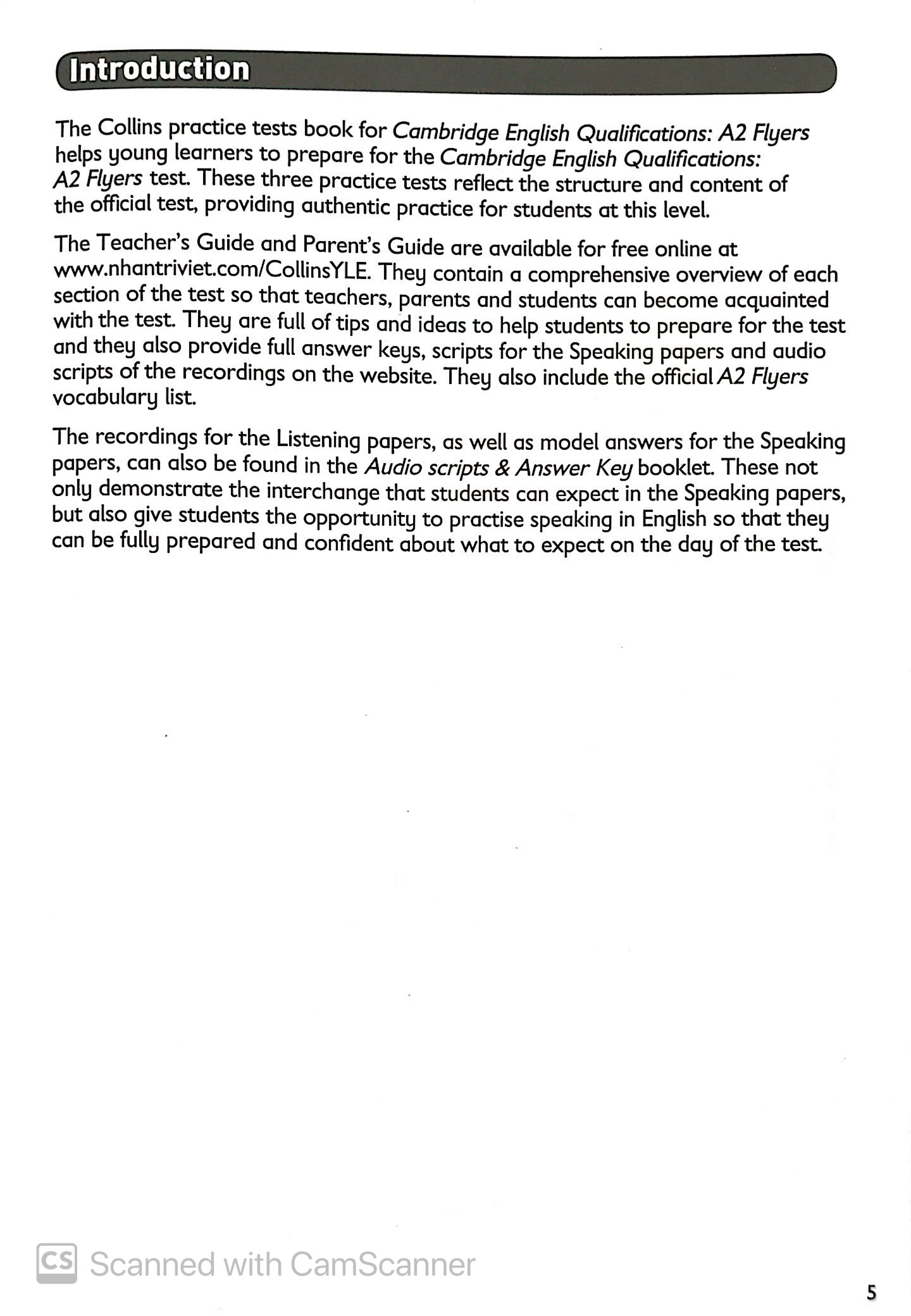 cambridge english qualifications - a2 flyers (three practice test) (2018) - Ảnh 3